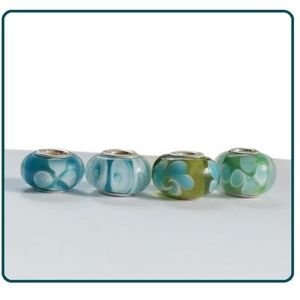 4 Pc Collection NEW Beads Spacers Charms 925 SS